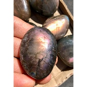 LABRADORITE multicolore-violet GALET Lot de 11 pièces