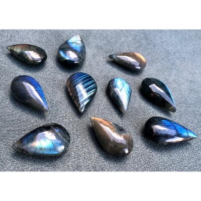 LABRADORITE Pendentif GOUTTE Sachet de 10 Pièces