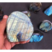 LABRADORITE FORME LIBRE Entièrement POLIE Lot de 2,09 Kg