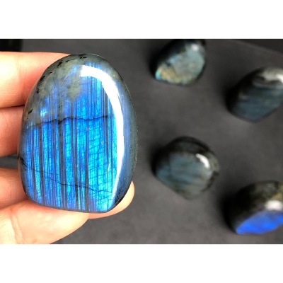 LABRADORITE Entièrement POLIE Lot de 10 Pièces