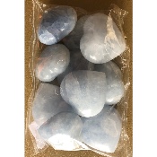 CALCITE BLEUE COEUR Lot de 10 Pièces