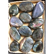 LABRADORITE GALET Lot de 12 pièces