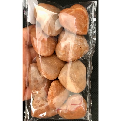 PIERRE DE LUNE ORANGE COEUR sachet de 10 pièces